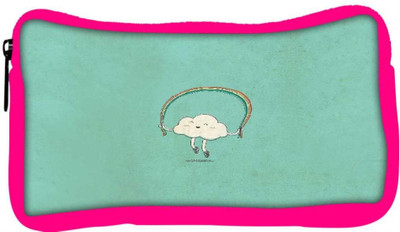 

Snoogg Eco Friendly Canvas Cartoon Cloud Student Pen Pencil Case Coin Purse Pouch Cosmetic Makeup Bag (PINK) Pouch(Multicolor)