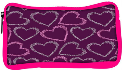 

Snoogg Eco Friendly Canvas Multiple Hearts Pink Pattern Designer Student Pen Pencil Case Coin Purse Pouch Cosmetic Makeup Bag (PINK) Pouch(Multicolor)
