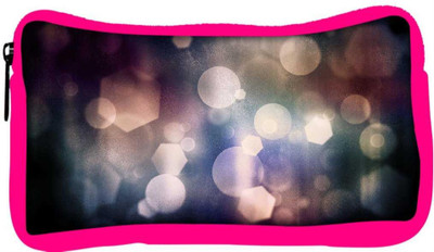 

Snoogg Eco Friendly Canvas Circles And Hexagons Designer Student Pen Pencil Case Coin Purse Pouch Cosmetic Makeup Bag (PINK) Pouch(Multicolor)