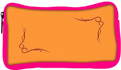 

Snoogg Eco Friendly Canvas Curves On Woven Texture Designer Student Pen Pencil Case Coin Purse Pouch Cosmetic Makeup Bag (PINK) Pouch(Multicolor)