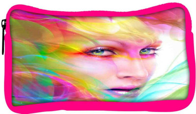 

Snoogg Eco Friendly Canvas Colorful Hair Woman 2769 Student Pen Pencil Case Coin Purse Pouch Cosmetic Makeup Bag (PINK) Pouch(Multicolor)