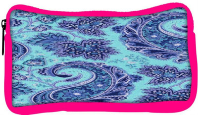 

Snoogg Eco Friendly Canvas Paisley Print Blue Student Pen Pencil Case Coin Purse Pouch Cosmetic Makeup Bag (PINK) Pouch(Multicolor)