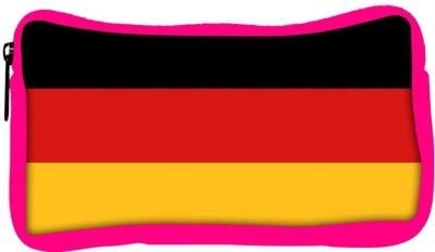 

Snoogg Eco Friendly Canvas Germany Flag 2979 Student Pen Pencil Case Coin Purse Pouch Cosmetic Makeup Bag (PINK) Pouch(Multicolor)