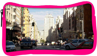 

Snoogg Eco Friendly Canvas City Traffic Designer Student Pen Pencil Case Coin Purse Pouch Cosmetic Makeup Bag (PINK) Pouch(Multicolor)