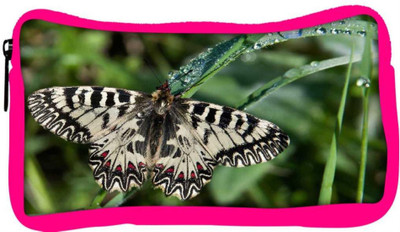 

Snoogg Eco Friendly Canvas Mixed Color Butterfly Designer Student Pen Pencil Case Coin Purse Pouch Cosmetic Makeup Bag (PINK) Pouch(Multicolor)
