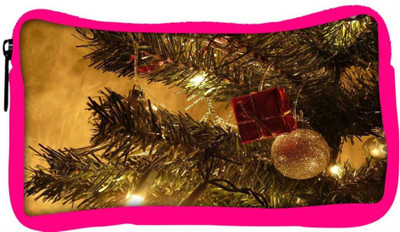 

Snoogg Eco Friendly Canvas Christmas Trees Lanterns Designer Student Pen Pencil Case Coin Purse Pouch Cosmetic Makeup Bag (PINK) Pouch(Multicolor)