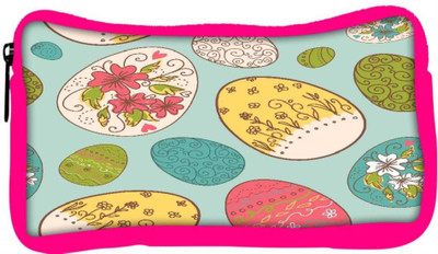 

Snoogg Eco Friendly Canvas Multicolor Eggs Designer Student Pen Pencil Case Coin Purse Pouch Cosmetic Makeup Bag (PINK) Pouch(Multicolor)