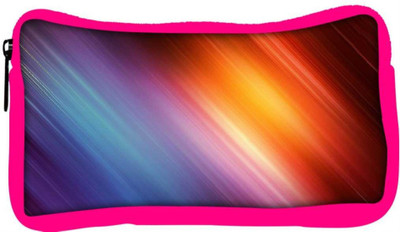 

Snoogg Eco Friendly Canvas Colourful Abstract Lines Designer Student Pen Pencil Case Coin Purse Pouch Cosmetic Makeup Bag (PINK) Pouch(Multicolor)