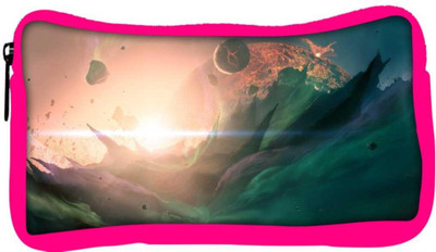 

Snoogg Eco Friendly Canvas Explosion Fantasy Designer Student Pen Pencil Case Coin Purse Pouch Cosmetic Makeup Bag (PINK) Pouch(Multicolor)
