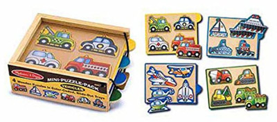 

Melissa & Doug Vehicle Puzzle Set(16 Pieces)