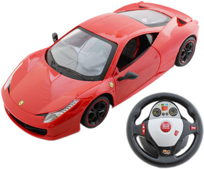 

Tootpado 1/14 Remote Control Sports Car With Light and Rechargeable Batteries - Red - (1TNG05)(Red)