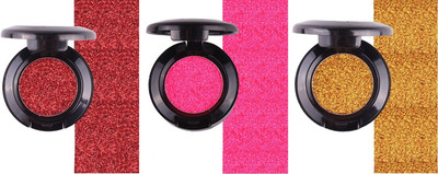 

Out Of Box Imported Glitter Metallic Eye Shadow Cosmetics Pigment Warm Shimmer Eyeshadow Palette Makeup MRX (Pack Of 3)(Multicolor)