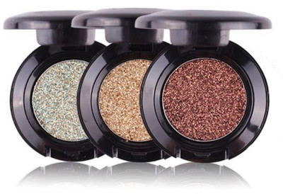 

Out Of Box Imported Glitter Metallic Eye Shadow Cosmetics Pigment Warm Shimmer Eyeshadow Palette Makeup MRT (Pack Of 3)(Multicolor)