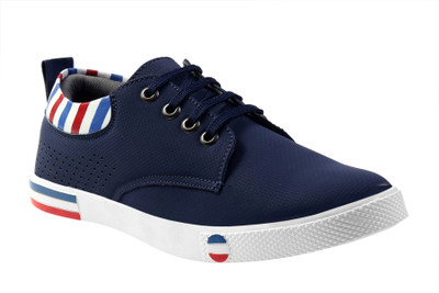 

JK Port Men New Casual Faux Leather Sneakers For Men(Blue