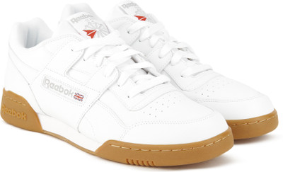 

REEBOK WORKOUT PLUS Sneakers For Men(White, Tan, White/carbon/red/royal