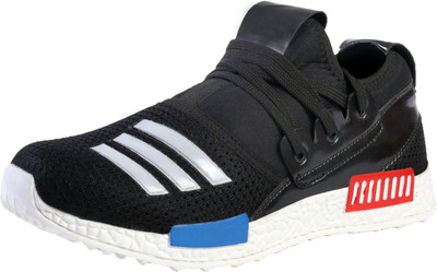 

Raishel Mesh And Textile Black Running Shoes For Men(Black