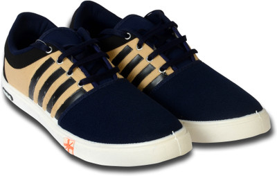 

Raishel Canvas Shoes For Men(Navy, Blue & cream