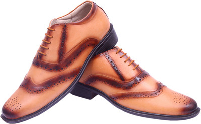 

Wilson America Wilson America Genuine Leather Lace Up Men Shoes (Brown) Lace Up For Men(Tan