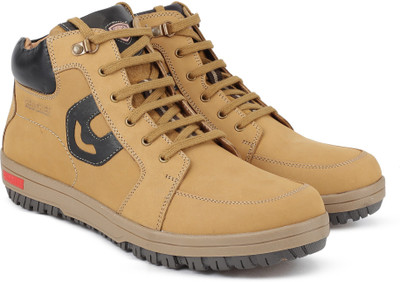 

Red Chief Leather Boots For Men(Beige, Rust