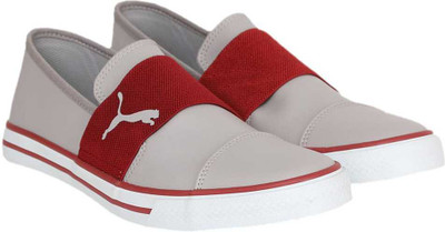 

Puma Alpha Slip on SL IDP Sneakers For Men(Grey, Ash-red dahlia