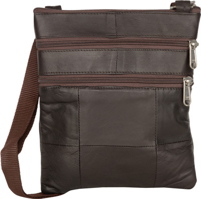 

AspenLeather Women Casual Brown Genuine Leather Sling Bag