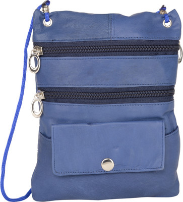 

Aspen Leather Men & Women Casual Blue Genuine Leather Shoulder Bag