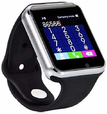 

CASVO Bluetooth Smart Watch For NinjaA91 Camera and Sim Card /Memory Card Support With Touch Screen (Silver) Silver Smartwatch(Black Strap Free Size)