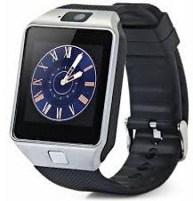 

EWELL dz09 silver smartwatch(black strap) for all smart phones silver Smartwatch(Black Strap regular)