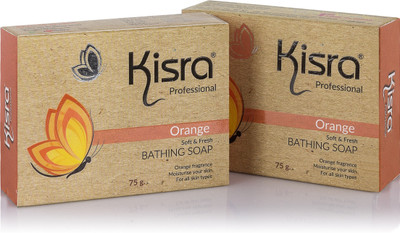

Kisra orange bathing soap(75 g, Pack of 2)