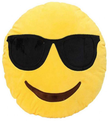 

Galaxy world Deals India Yellow Smiley Cushion - 35 cm(Yellow)