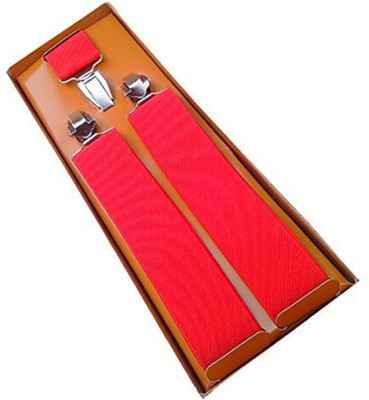 

ZACHARIAS Y- Back Suspenders for Men(Red)