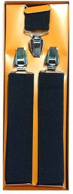 

ZACHARIAS Y- Back Suspenders for Men(Black)