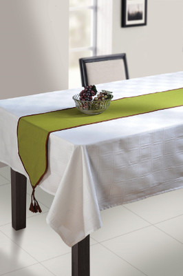 SWAYAM Green 183 cm Table Runner(Cotton)