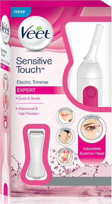 Veet Sensitive Touch Expert Cordless Trimmer for Women(White, Pink)