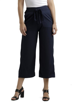 Miss Chase Relaxed Women Dark Blue Trousers