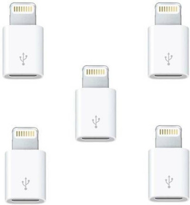 

Anytech ™ (Pack of 5) Micro Usb to 8 Pin Lightning Adapter Charging Converter USB Adapter(White)