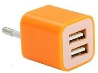

Electrucious Wall Charger Adapter Multiple 2.1A - 5V Travel Charger 2 USB Ports for all smartphones USB Adapter(Multicolor)