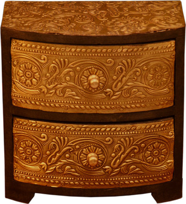 

LifeEstyle Pawan Fine Arts Multicolor Wooden Jewellery Box With 2 Drawers Jewellery Vanity Box(Multicolor)