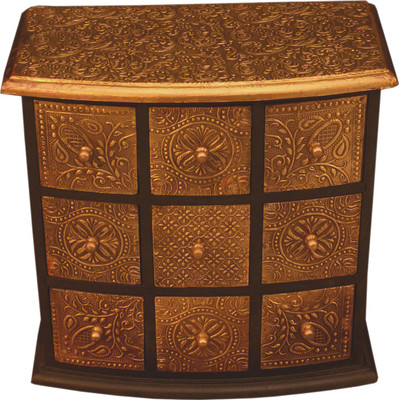 

LifeEstyle Pawan Fine Arts Multicolor Wooden Jewellery Box With 9 Small Drawers Jewellery Vanity Box(Multicolor)