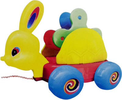 

Bonkerz Funny Bunny With Tir Tir Sound And Moving Farries Pull Along Toy(multi)
