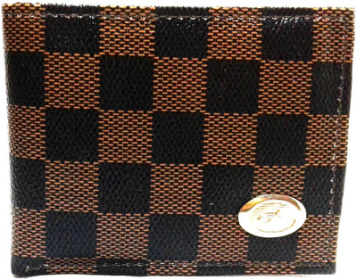 

Divya india Boys Brown, Black Denim Wallet(6 Card Slots), Black;brown