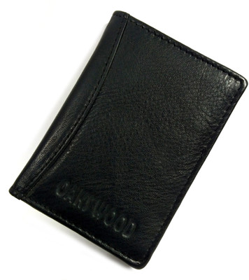 

Oaks Wood Boys Black Genuine Leather Card Holder(8 Card Slots)