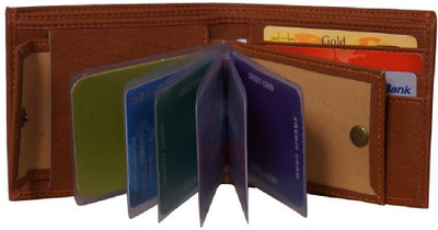 

Accezory Men Tan Artificial Leather Wallet(8 Card Slots)