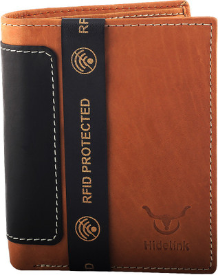 

Hidelink Men Casual Brown, Blue Genuine Leather Wallet(6 Card Slots)