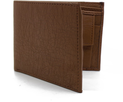 NIetz Men Black Genuine Leather Wallet(4 Card Slots), Brown