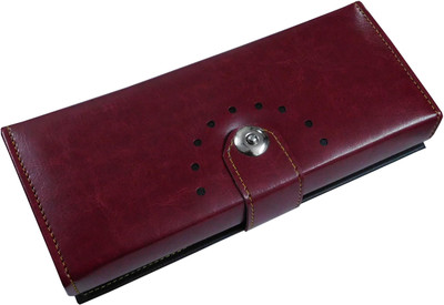 

SN LOUIS Women Casual Maroon Genuine Leather Wallet(6 Card Slots)