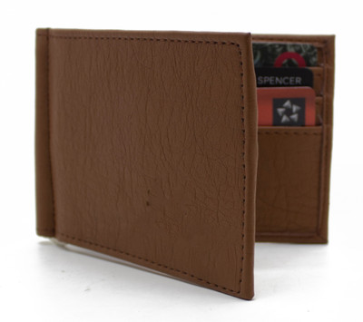 

NIetz Men Tan Genuine Leather Wallet(6 Card Slots)