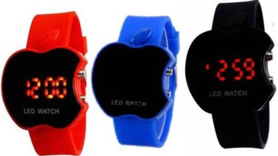

Devego Devego..LEDRBB DIGITAL SMART APPLE SHAPED FOR COMBI FOR ALL WATCH--For Boys LED.RBB LOVELY COMBO Watch - For Boys