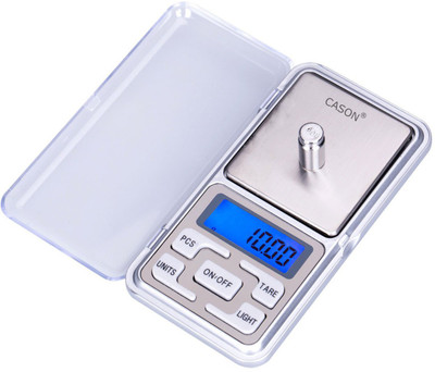 

CASON Mini Portable 0.01 g (10 mg) To 200 Grams Pocket Scale Digital Electronic For Measuring Jewellery,kitchen Weighing Scale(Silver)
