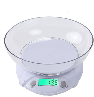 

ShopyBucket Kitchen Weighing Scale With Measure Bowl 1G To 7Kg Weighing Scale(White)